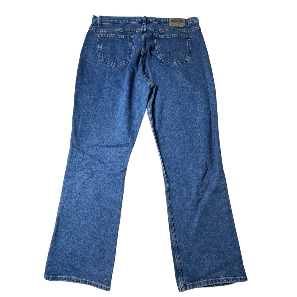 Gap Boot Cut Jeans Women 20 Reg Blue Button Fly 100% Cotton 90s Y2K Retro Indie